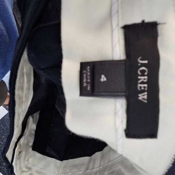 J. CREW CAMPBELL CAPRI PANT IN STRETCH COTTON A0072 Black SZ 4 DRESS PANTS - Picture 4 of 5